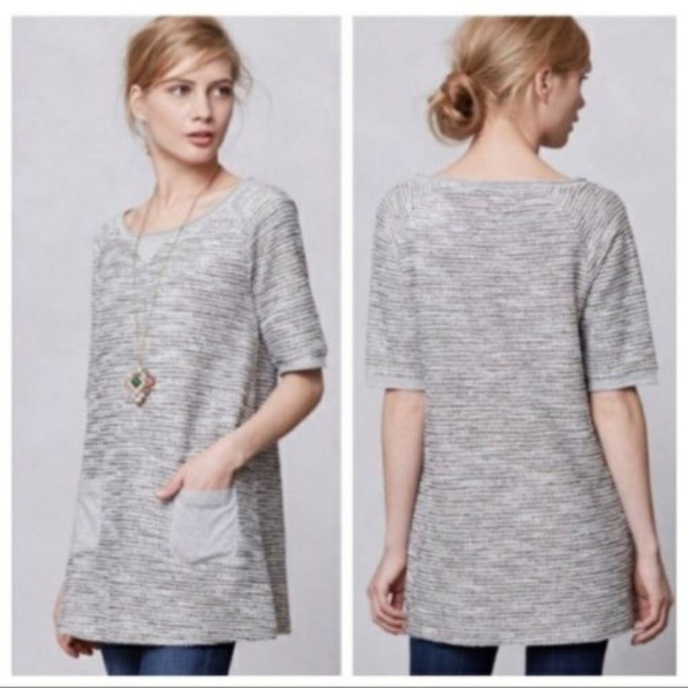 Anthropologie Meadow Rue‎ Knit Tunic Dress or Top Sweater Knit Womens X Small